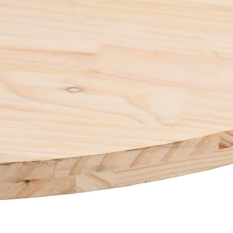 vidaXL tömör fenyőfa asztallap 90 x 45 x 2,5 cm ovális