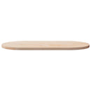 vidaXL tömör fenyőfa asztallap 100 x 50 x 2,5 cm ovális
