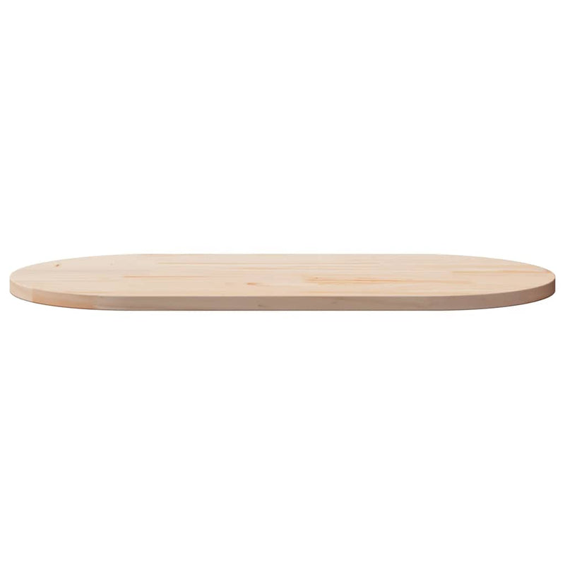 vidaXL tömör fenyőfa asztallap 100 x 50 x 2,5 cm ovális