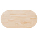 vidaXL tömör fenyőfa asztallap 100 x 50 x 2,5 cm ovális