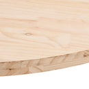 vidaXL tömör fenyőfa asztallap 100 x 50 x 2,5 cm ovális