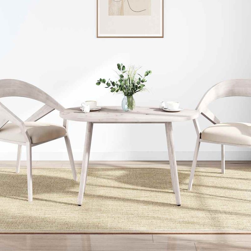 vidaXL fehér tömör fenyőfa ovális asztallap 100x50x2,5 cm