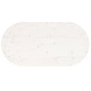 vidaXL fehér tömör fenyőfa ovális asztallap 100x50x2,5 cm