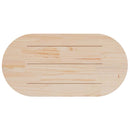 vidaXL tömör fenyőfa asztallap 110 x 55 x 2,5 cm ovális