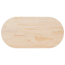 vidaXL tömör fenyőfa asztallap 110 x 55 x 2,5 cm ovális