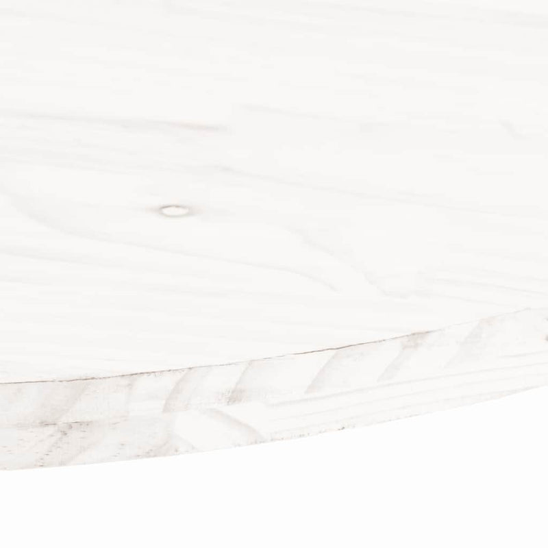 vidaXL fehér tömör fenyőfa ovális asztallap 110x55x2,5 cm
