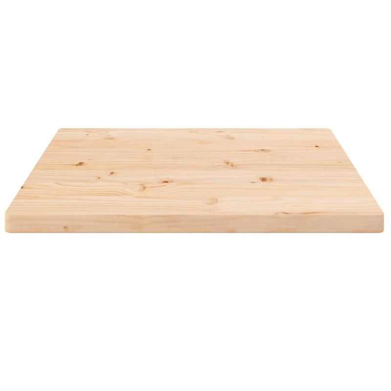 vidaXL tömör fenyőfa négyszögű asztallap 40 x 40 x 2,5 cm