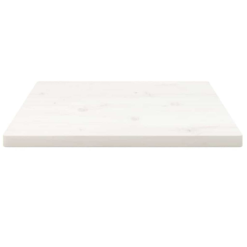 vidaXL fehér tömör fenyőfa ovális asztallap 50x50x2,5 cm