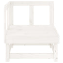 vidaXL fehér tömör fenyőfa kerti sarokkanapé