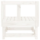 vidaXL fehér tömör fenyőfa kerti sarokkanapé