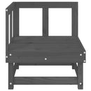 vidaXL szürke tömör fenyőfa kerti sarokkanapé