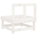 vidaXL fehér tömör fenyőfa kerti középső kanapé