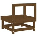 vidaXL mézbarna tömör fenyőfa középső kanapé