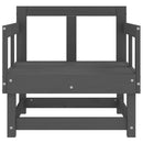 vidaXL 2 db szürke tömör fenyőfa kerti szék