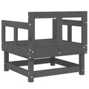 vidaXL 2 db szürke tömör fenyőfa kerti szék