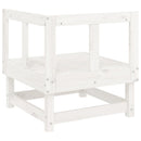 vidaXL 2 db fehér tömör fenyőfa kerti sarokkanapé