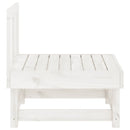 vidaXL 2 db fehér tömör fenyőfa kerti középső kanapé