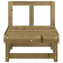 vidaXL 2 db impregnált fenyőfa kerti középső kanapé