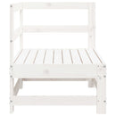 vidaXL fehér tömör fenyőfa kerti sarokkanapé