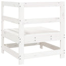 vidaXL fehér tömör fenyőfa kerti sarokkanapé