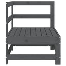 vidaXL szürke tömör fenyőfa kerti sarokkanapé