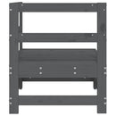 vidaXL szürke tömör fenyőfa kerti sarokkanapé