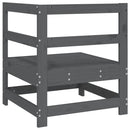 vidaXL szürke tömör fenyőfa kerti sarokkanapé