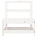 vidaXL fehér tömör fenyőfa kerti középső kanapé