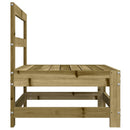 vidaXL impregnált fenyőfa kerti középső kanapé