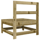 vidaXL impregnált fenyőfa kerti középső kanapé