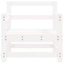 vidaXL 2 db fehér tömör fenyőfa kerti szék