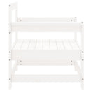 vidaXL 2 db fehér tömör fenyőfa kerti szék