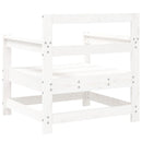 vidaXL 2 db fehér tömör fenyőfa kerti szék