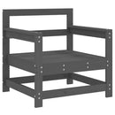 vidaXL 2 db szürke tömör fenyőfa kerti szék