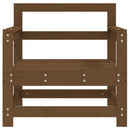 vidaXL 2 db mézbarna tömör fenyőfa kerti szék