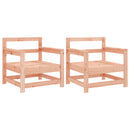 vidaXL 2 db tömör duglászfenyő kerti szék