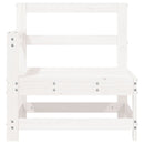 vidaXL fehér tömör fenyőfa kerti sarokkanapé