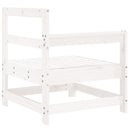 vidaXL fehér tömör fenyőfa kerti sarokkanapé