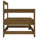 vidaXL mézbarna tömör fenyőfa sarokkanapé