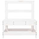 vidaXL 2 db fehér tömör fenyőfa kerti középső kanapé