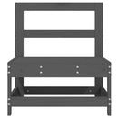 vidaXL 2 db szürke tömör fenyőfa kerti középső kanapé