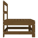 vidaXL 2 db mézbarna tömör fenyőfa kerti középső kanapé