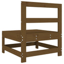 vidaXL 2 db mézbarna tömör fenyőfa kerti középső kanapé