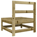 vidaXL 2 db impregnált fenyőfa kerti középső kanapé