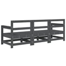 vidaXL 3 részes szürke tömör fenyőfa kerti ülőgarnitúra