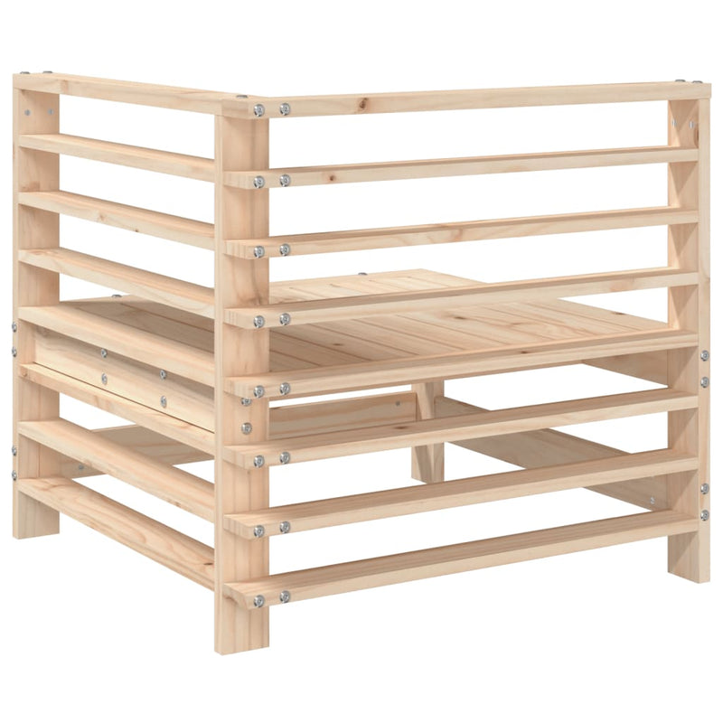 vidaXL tömör fenyőfa kerti sarokkanapé