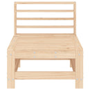 vidaXL tömör fenyőfa kerti középső kanapé