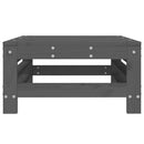 vidaXL szürke tömör fenyőfa kerti lábzsámoly