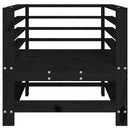 vidaXL 2 db fekete tömör fenyőfa kerti szék