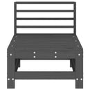 vidaXL 2 db szürke tömör fenyőfa kerti középső kanapé